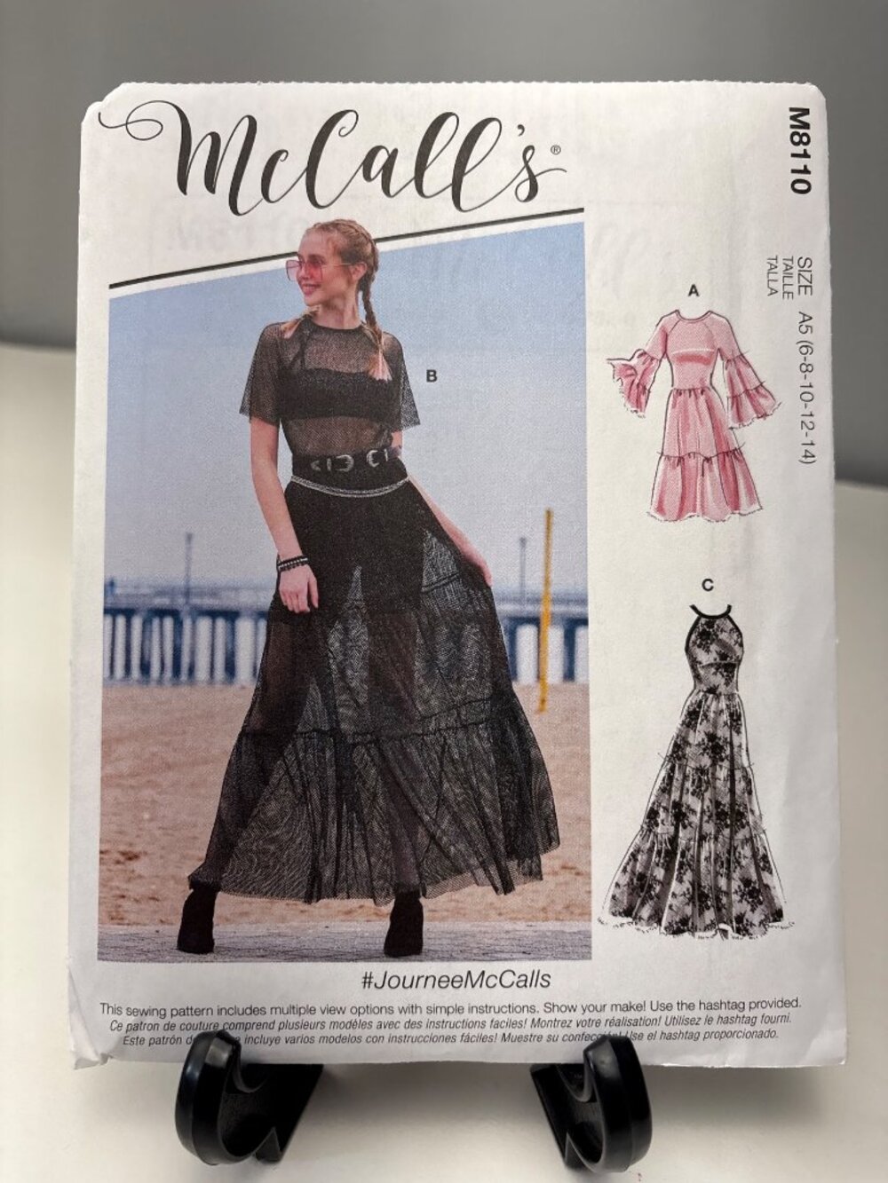 McCalls M8110 Sewing Pattern Misses Dress Size 6 8 10 12 14 Uncut
